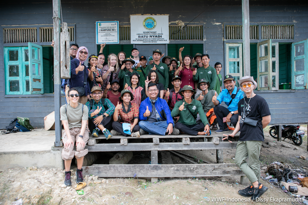 WWF Indonesia and HSBC Global collaboration with communities in Jentawang Village