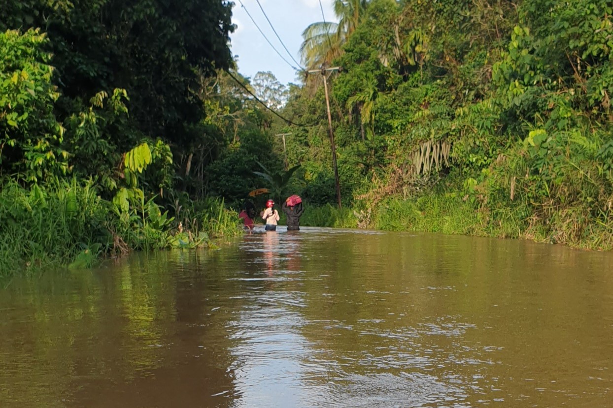Foto 5. Banjir merupakan salah satu dampak hilangnya hutan. Foto ini diambil pada pagi hari usai banjir besar tahun 2021 yang terjadi pada tengah malam. (Foto oleh WWF Indonesia/Andereas)
