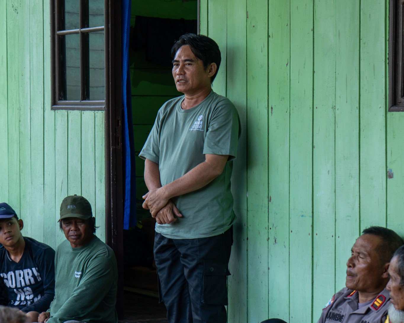 Photo 7. Dedi Kariyanson attended on behalf of the Central Kalimantan Forestry Service as the area’s manager. The Sebangau Watershed connects two important protected areas: the Isin Mulang Sebangau Berkah Tahura and Sebangau National Park.