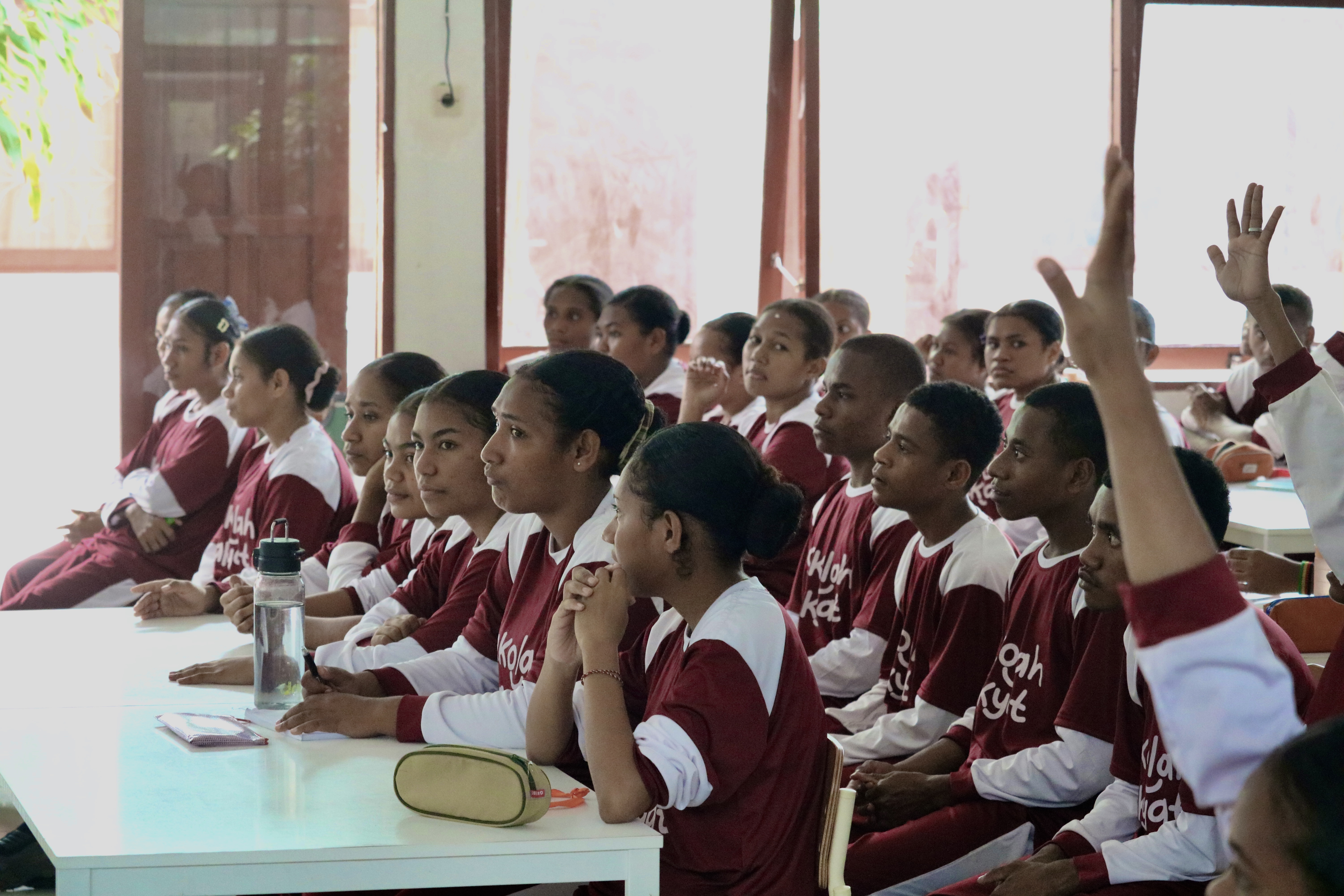 Partisipasi siswa dan siswi Sekolah Rakyat Menengah Atas 29 dalam Edukasi Pengenalan WWF dan Konservasi Alam