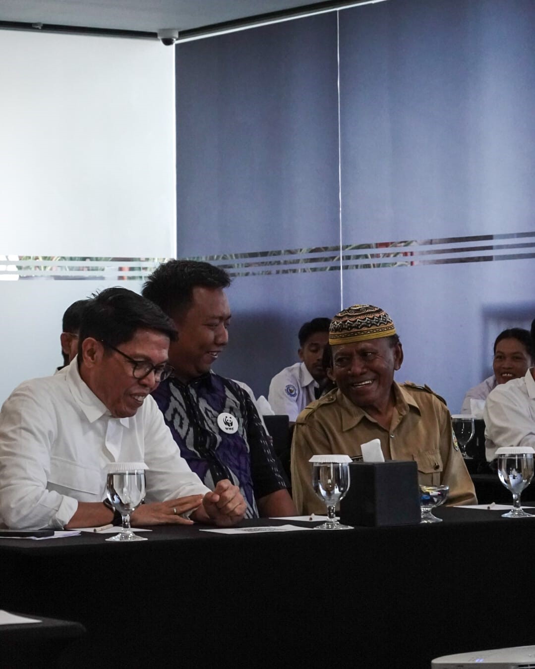 Moment sebelum sesi Coffee Break di acara Kick-off Program TFCCA Phase-1 di Ballroom hotel Zasgo, Labuan Bajo, Nusa Tenggara Timur. ©Tuah Sanjaya Ketaren/WWF-Indonesia