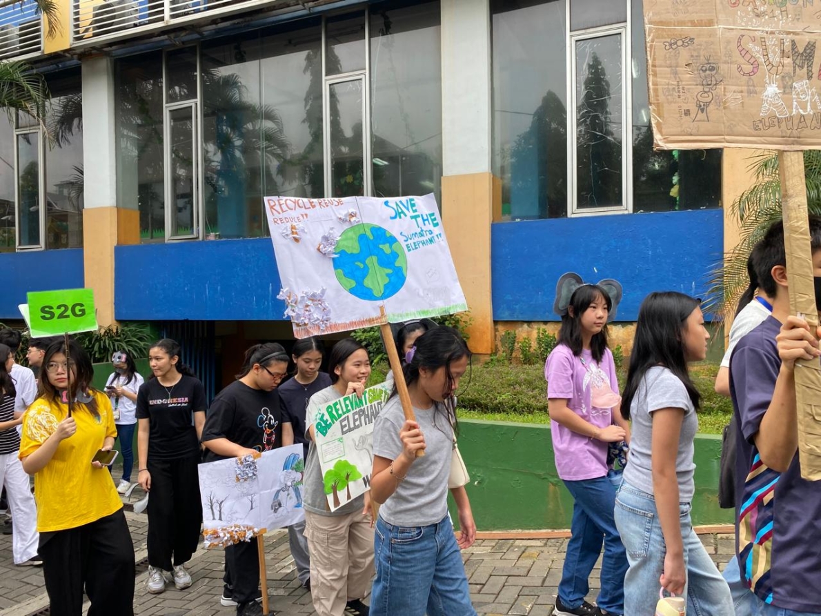 Raffles School activity on Earth Day